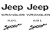 Noa Store 1997-2002 Jeep Wrangler Sport 4.0L Replacement Fender Decals Sticker TJ 1 Set