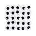 Fun Express 100 Super Huge Black Wiggle Googly Eyes - Arts and Craft Supplies Wiggly Eyes, black, white, 25mm