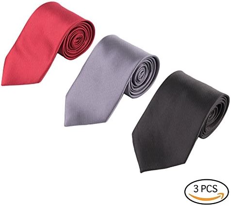 HNBYFS Men's Classic Necktie for Casual and Business Pack of 3 PCS