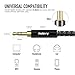 Nulaxy 3.5mm (4FT/1.2M) Auxiliary Audio Cable Aux Cord with Gold-Plated Connector for Headphones, Car Home Stereos, iPod iPhone iPad, Smartphones, Tablets and More [1-Pack]