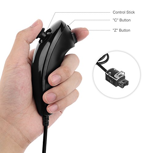 2 Controller+PowerLead+Nunchuck+Nintendo+Silicon