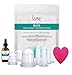 Bliss Face Body Cupping Sets - Facial Plus Cellulite Vacuum Silicone Cup Therapy – Includes Oil - Fascia Pain Management Myofascial Release