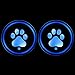 Lipctine Paw Logo Universal LED Car Cup Holder Lights Mats Pad Colorful RGB Drink Coaster Accessories Interior Decoration Atmosphere Fit for Car Truck SUV Vehicle