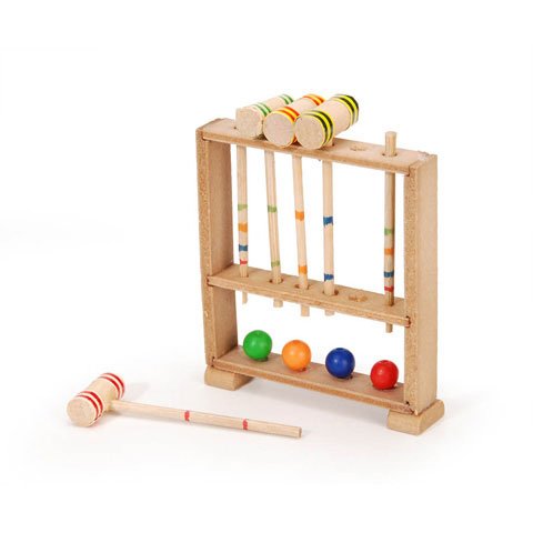 Better Crafts TIMELESS MINIS CROQUET SET 2.75IN (6 pack) (02308-090)