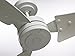 kathy ireland HOME Loft 60 Inch Ceiling Fan | Indoor/Outdoor Fixture with 3 Weather Resistant Blades | Modern Industrial Design with 4-Speed Motor and Wall Control, Appliance White