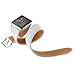 Balerion-Double Tour Watch Band,Genuine Leather Watch Band for APP Watch Series 1 Series 2 Series 3 Series 4-38mm/40mm Double Tour White