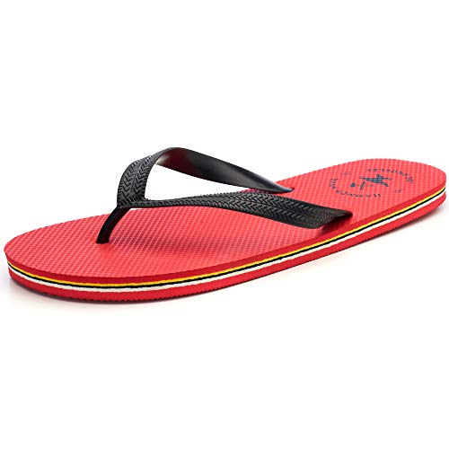 Hammer Anvil Men's Flip-Flops Summer Sandals Red US 13