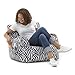 Big Joe Dorm Bean Bag Chair, Zebra
