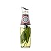 Domestic Corner - Precision No Drip Oil and Vinegar Infuser and Dispenser - Press, Measure, and Pour - 17 oz - Dark Red