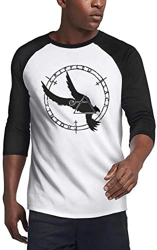 ZaTrend Men's 3/4 Sleeve O-Neck tshirtsgraphic 3/4 Sleeve Plain Raglan Cotton t-Shirts tee