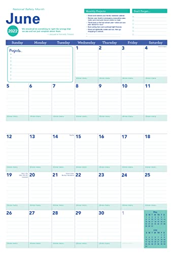 2022 Amy Knapp's Big Grid Family Organizer Wall Calendar: 17-Month Giant Fridge Calendar for Mom with Stickers (Amy Knapp's Plan Your Life Calendars) - Image 5