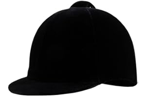 Dura-Tech Velvet Horse Riding Hunt Cap | Classic English Equestrian | Hunter Class Elegance | Use in Breed Show | Color Black