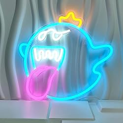 Neon Sign King Boo The Ghost Face LED Neon Light