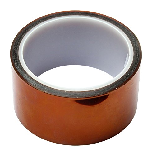 BONUS Eurotech 1BL08.03.0050/033A# 1Bl08.03 Polyimide Antistatic Masking And Electro-Insulation Tape, Silicon Based Adhesive, SD, Width 50 m, Length 33 m, Total Thickness 0.06 mm, Amber