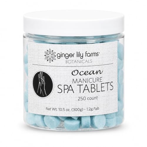 Ginger Lily Farms Botanicals Manicure Spa Tablets, Effervescent Hand Soak for N…