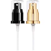 LUFOX 2Pcs Foundation Pump for Maybelline Fit Me Liquid Foundation (Gold+Black)
