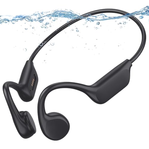 Beauenty Bone Conduction Headphones - Swimming, Wireless Bluetooth, MP3 Mode 2 in 1, IPX8 Waterproof for Sports
