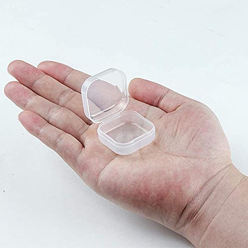DUOFIRE Small Containers with Lids 24 Packs Plastic Box Clear Small Storage Containers Bead