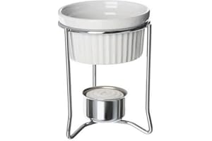 American METALCRAFT, Inc. BWR34 2 oz Ceramic Ramekin Butter Warmer, White