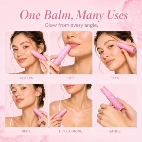 PDRN Pink Collagen Volume Multi Balm Stick, 2PC Beauty Volufiline Stick with NAD+ & Peptide, Korean Skin Care Under Eye Balm for Face, Neck, Lip & Smile Lines, Face Moisturizer Collagen Plumping Balm