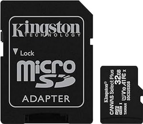 Kingston Canvas Select Plus microSD Card SDCS2/32 GB Class 10 (SD Adapter Included)
