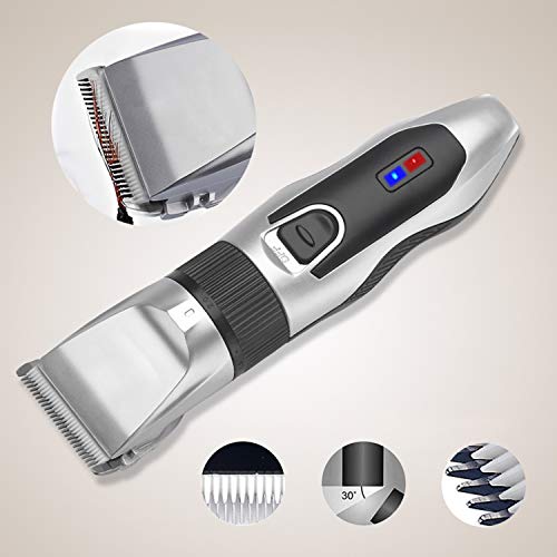 MOTOBA Professional Hair Clippers for Men, Rechargeable Hair Trimmer Cordless Barber Shavers Haircut Kit with 6 Combs