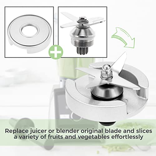 4Knife Blender Wet Blade Assembly With Retainer Nut, Drive Socket