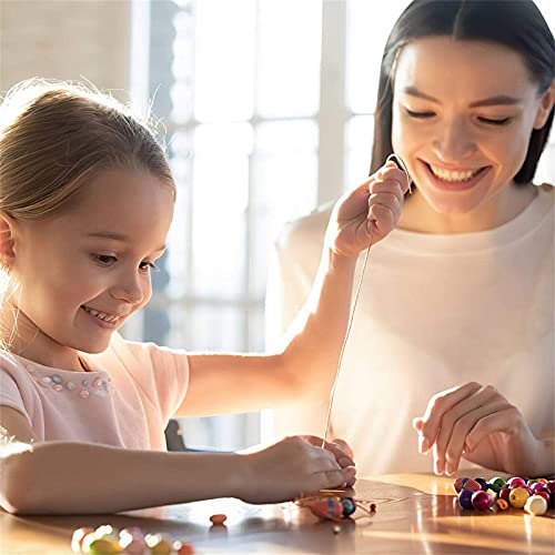 Wood Beads for Crafts, Wooden Beads Natural Beads, 8 Sizes of Unfinished Wooden Beads, DIY Handmade Decoration, Jewelry Crafts (6, 8, 10, 12,14,16,18, 20mm)，with 8Pcs Cotton Thread (490) (WHJFZN001)