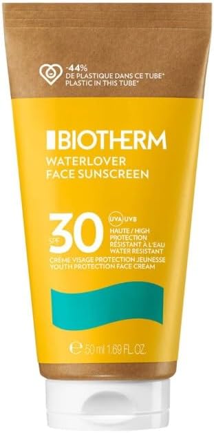 Biotherm Waterlover Face Sunscreen SPF30 50ml Youth Protection UVA UVB Cream