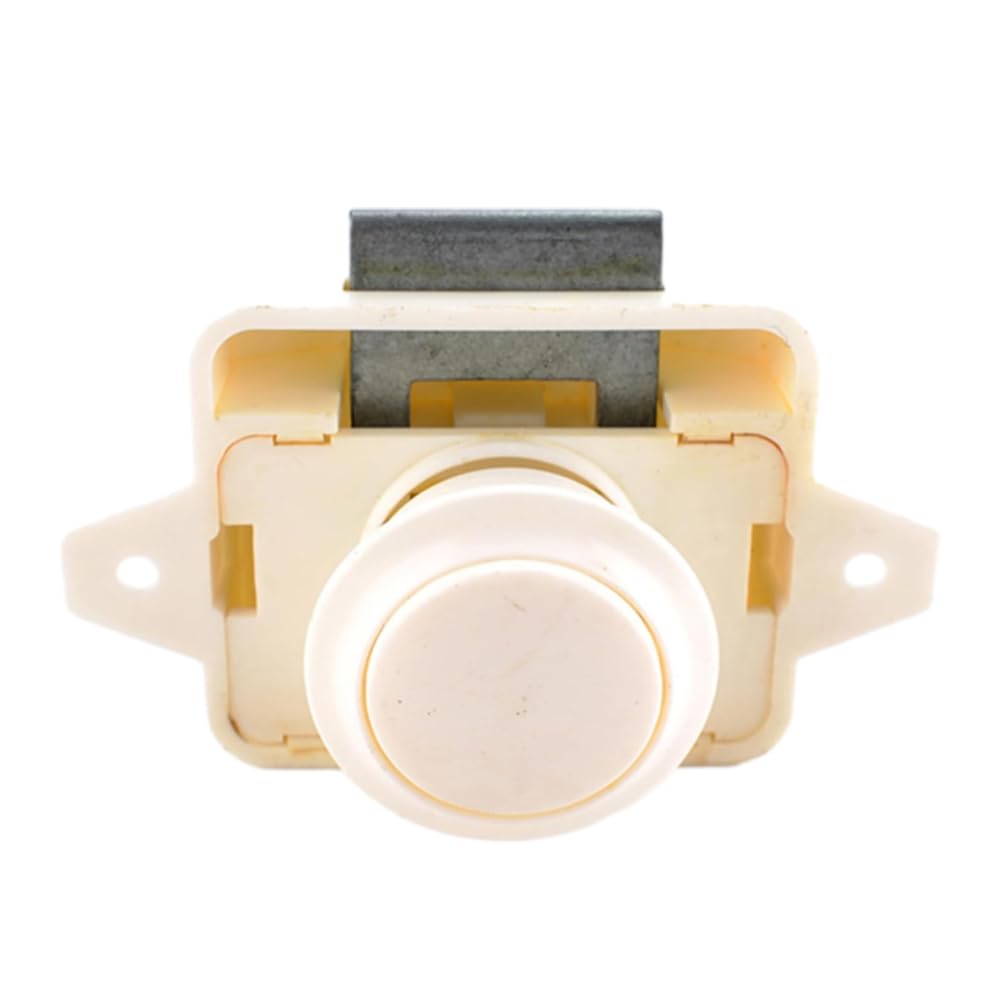 MACHSWON Push Button Catch Lock Cabinet Door, White, Modern Style, RV, Caravan, Camper, Closet, Drawer Lock