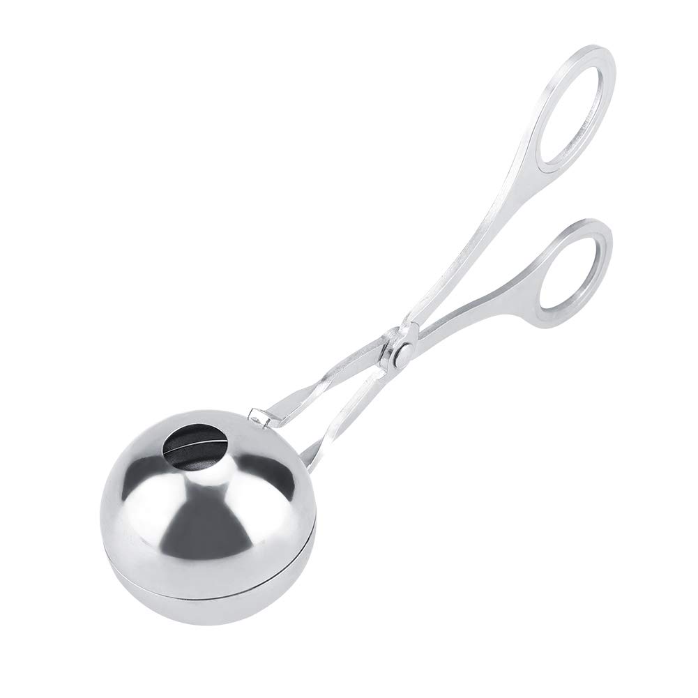 Meatball Scoop Ball Maker, Meat Baller Tongs Melon Baller Stainless Steel Cookie Dough Scoop Cake Pop Maker (S)