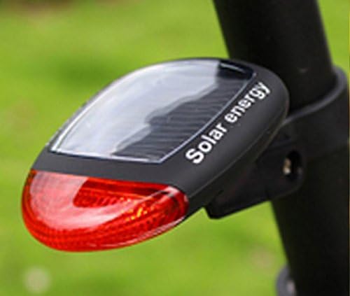 Solar LED Bike Taillight Light 2 Modes Lighting Outdoor Security Lamp