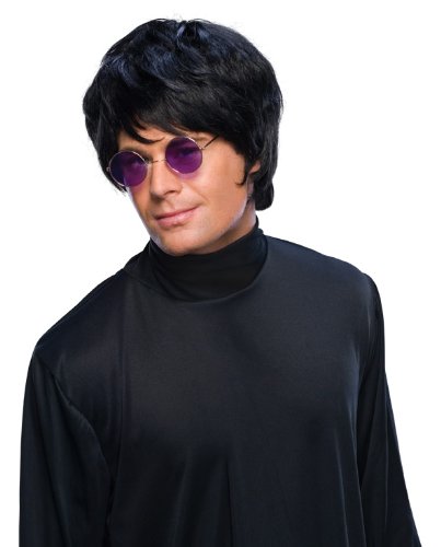 Rubie s Costume Pop Star Short Wig, Black, One Size