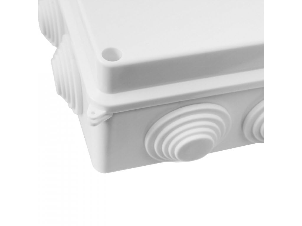Onpira® Aufputz Abzweigdose IP65 – Wasserdichte & staubdichte Verteilerdose für Elektroinstallation, Anschlussdose/Abzweigkasten aus ABS, für Innen- & Außenbereich, 10 Größen auswählbar(150x110x70mm) 9