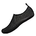 CIOR Men and Women Barefoot Skin Aqua Shoes Anti-Slip Multifunctional Water Shoes for Beach Pool Surf Yoga Exercise,CT18M,Black,38.39