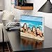unum Clear 8x10 Acrylic Picture Frame: 30MM Magnetic Floating Picture Frames - Frameless Double Sided Photo Holder/Document Display Stands - 8 x 10 Inch Acrylic Block Frame for Desk, Shelf or Table