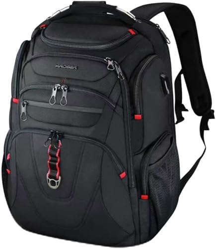 Amazon.com: Mogplof 17.3 Laptop Backpack, Extra Large Travel laptop Backpack  with Rain Cover, TSA Friendly Flight Approved with RFID Anti Theft Pocket, Water  Resistant College Bag for Men and Women : Electronics