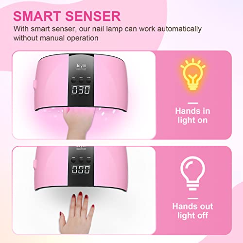 Gel Nail Polish Kit with UV Light, Joytii 12 Colors Gel Polish with UV