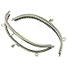 Housweety Purse Bag Metal Arch Frame Kiss Clasp Lock Handle Rose Bronze Tone