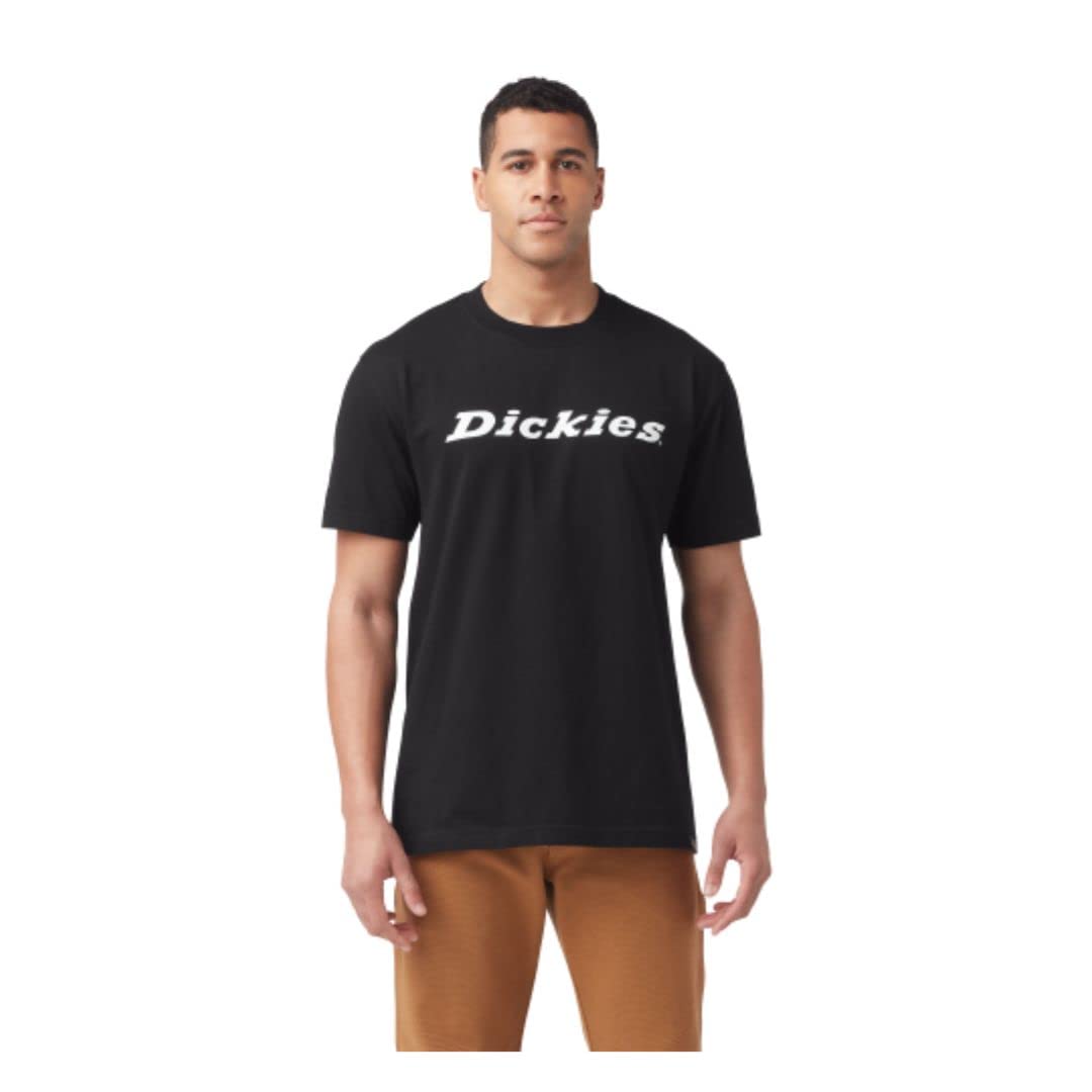 Dickies Short Sleeve Wordmark Graphic T-Shirt, Knit Black, L