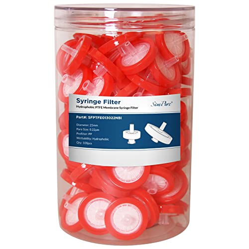 20 stuks spuitfilters steriel hydrofiele PTFE-membraan met 20 stuks spuitfilters steriel hydrofiele PTFE-membraan met