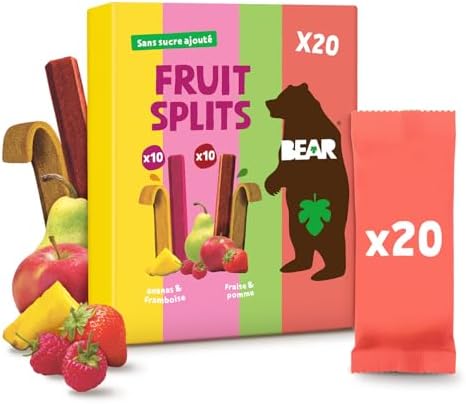 Fruit Splits Paquet Assortiment | 100% Ingrédients Naturels | 20 x 20g