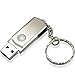 OUYAWEI Portable USB Flash Drive Mini Metal Key Chain U Disk Storage Drive Silver 8GB