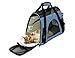 Paws & Pals Airline Approved Pet Carrier - Soft-Sided Carriers for Small Medium Cats and Dogs Air-Plane Travel On-Board Under Seat Carrying Bag with Fleece Bolster Bed for Kitten Cat Puppy Dog Taxi