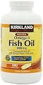 Kirkland Signature Natural Fish Oil Concentrate with Omega-3 Fatty Acids, 400 Softgels, 1000mg , Pack of 3