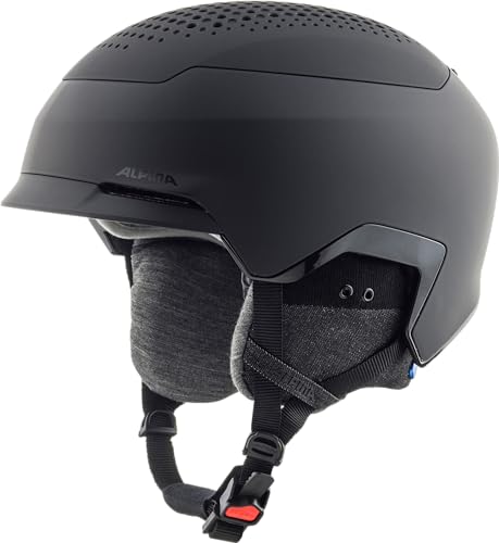 ALPINA Unisex - Adult, BANFF MIPS ski helmet, black matt, 55-59 cm