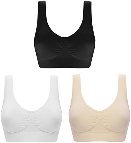 Womens Sports Bra Fitness Racerback Workout Yoga Bras