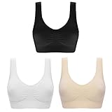 aoqininu Women's Cozy Seamless Wire-Free Bra Sports