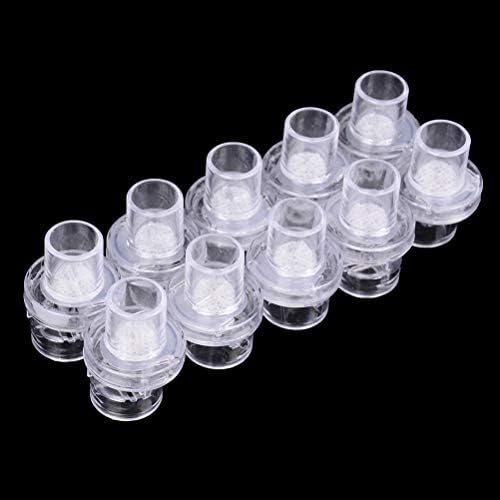 DatingDay 10pcs/Set Disposable One-Way CPR Mask Training Valves Mouthpieces Micromask (White)