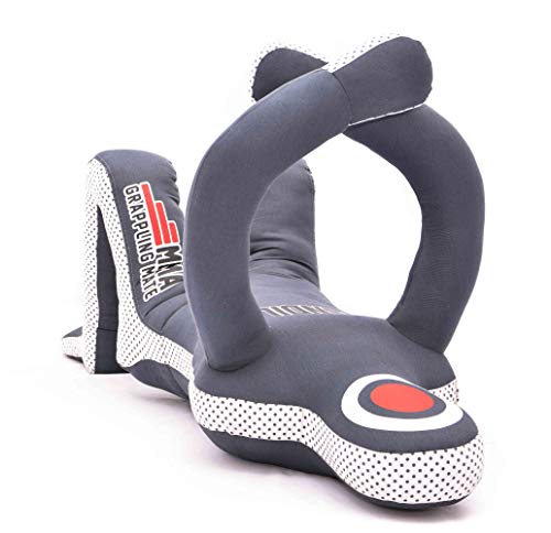 Grappling Dummy MMA Jiu Jitsu - Grappling Wrestling Dummy - Made from Durable Canvas Fabrics - MMA Dummy for Multiple Drills UNFILLED (Grey, 72'')